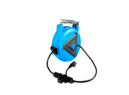 L'avvolgitore per tubo ritrattabile elettrico tamburella l'acqua automatica dell'aria della maglia di plastica dell'unità di elaborazione dell'ABS applicata