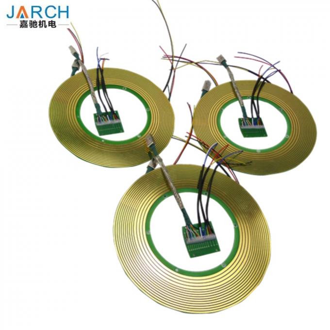Ventili l'unione rotatoria ad alta velocità/anello di contatto pneumatico rotatorio del connettore elettrico per l'impacchettatrice